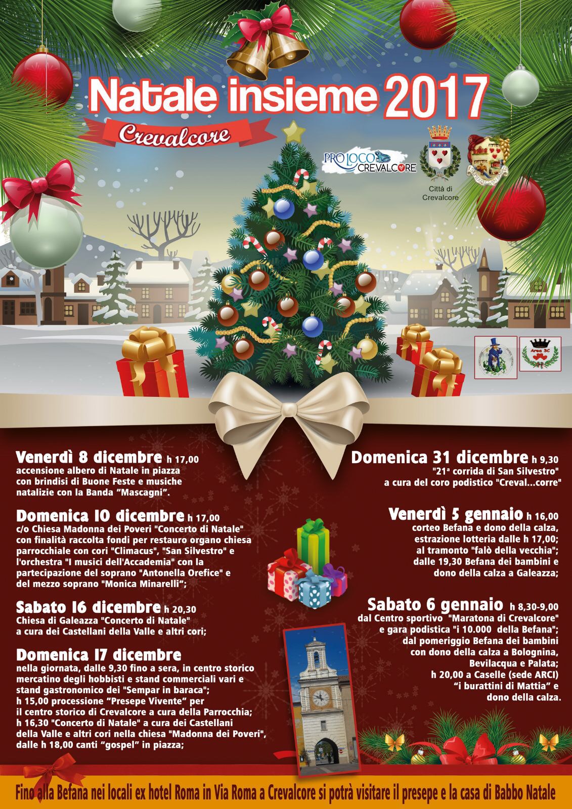 Babbo Natale 8 Dicembre Roma.Natale Insieme 2017 Proloco Crevalcore